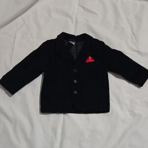 Christamas Blazer Corduroy Velevet Black Size 12 Months Baby Boyz